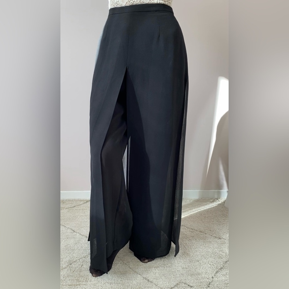 Pants Skirt Black Long Small Dressy
